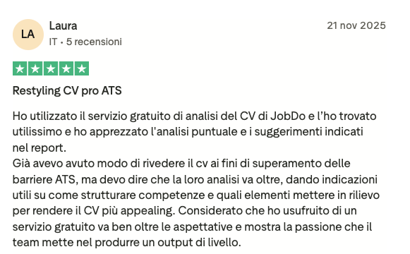 Recensione Trustpilot